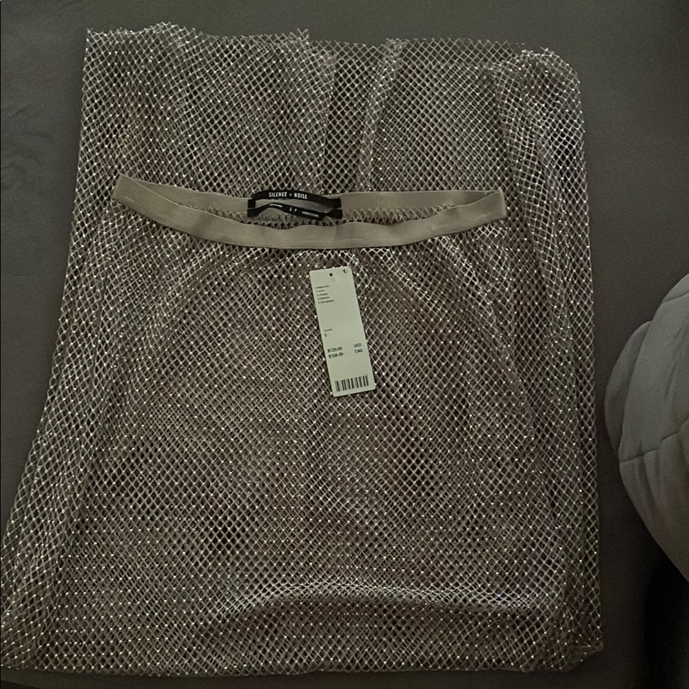 Silver Mesh Skirt
